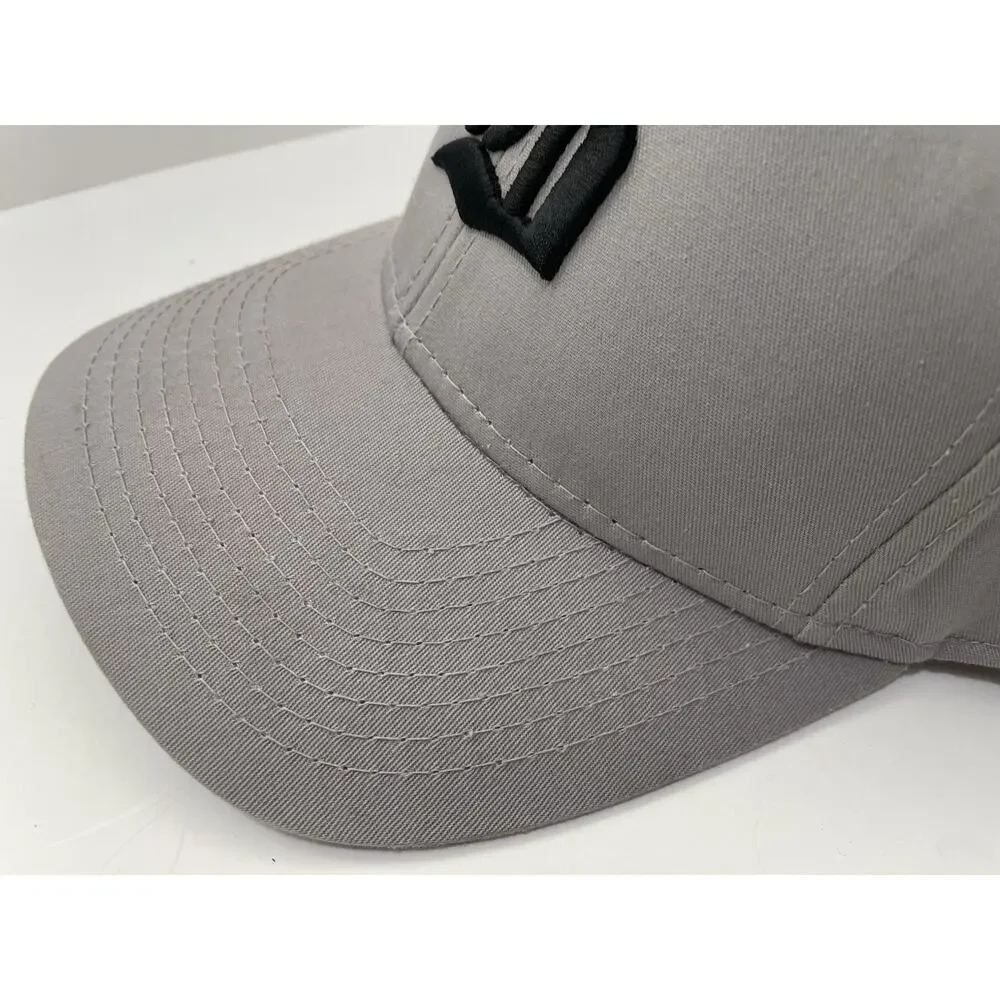 Vintage The Game R Logo SnapBack Baseball Cap Hat Gray Black Embroidered